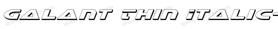 Galant Thin Italic字体转换